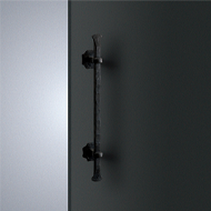 Door Handle - L600mm - Wrought Iron, Ba